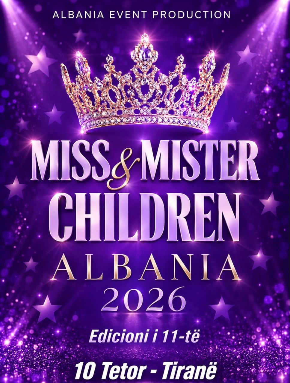 Posteri zyrtar i Miss & Mister Children Albania 2026